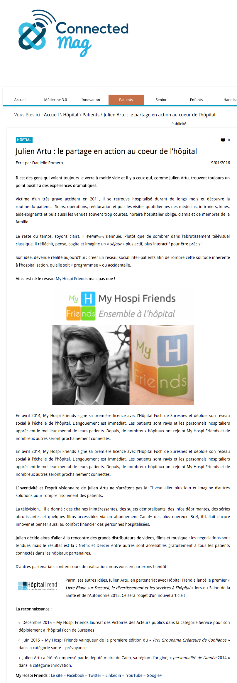 The Connected Mag | My Hospi Friends